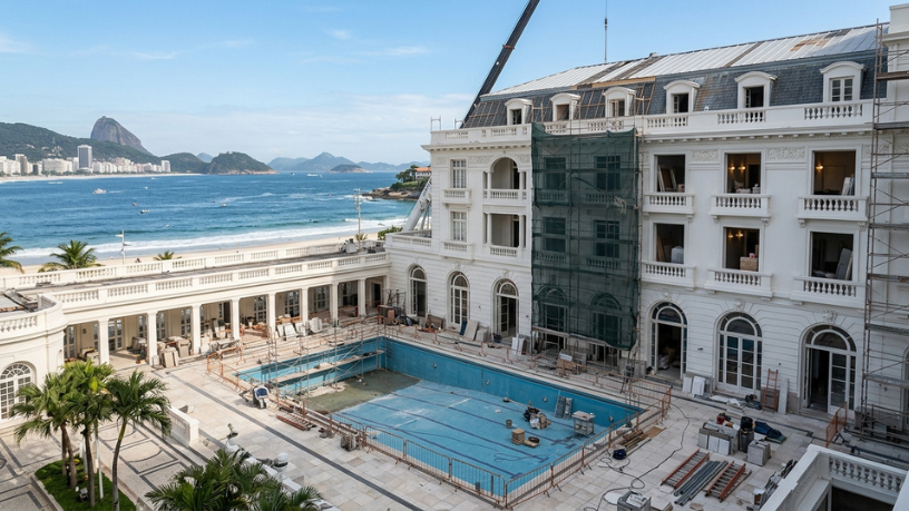 Copacabana Palace prepara nova fase de luxo no Rio com renovação do Edifício Piscina