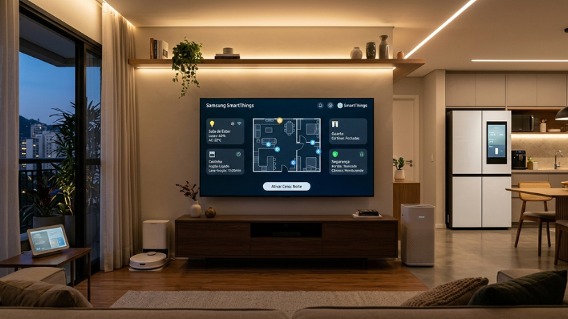 Casa inteligente: Samsung amplia no Brasil a tecnologia que transforma a TV em centro de comando do lar